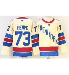 Men New York Rangers 73 Matt Rempe Beige 2025 26 Winter Classic With A Patch Stitched Hockey