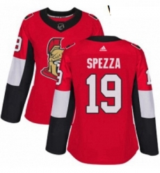 Womens Adidas Ottawa Senators 19 Jason Spezza Authentic Red Home NHL Jersey 