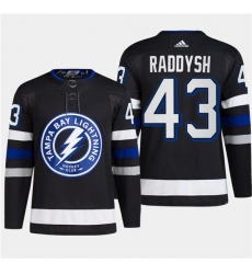 Men's Tampa Bay Lightning #43 Darren Raddysh Black 2024 Stadium Series Stitched Jersey