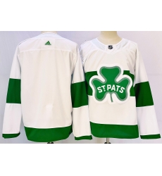 Men's Toronto Maple Leafs #91 John Tavares White St Patricks Authentic Jersey