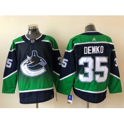 Men Vancouver Canucks Thatcher Demko 35 Adidas 2020 21 Reverse Retro Alternate NHL Jersey