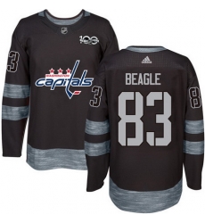 Capitals #83 Jay Beagle Black 1917 2017 100th Anniversary Stitched NHL Jersey