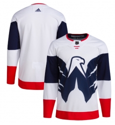 Men Washington Capitals Blank White Navy Stadium Series Stitched Jersey