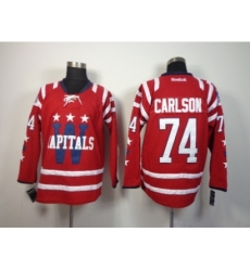 NHL Washington Capitals #74 John Carlson Red Stitched Jerseys(2015 Winter Classic)