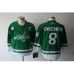 Youth KIDS Washington Capitals #8 Alex Ovechkin green Jerseys