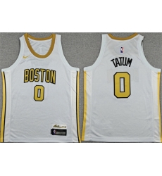 Youth Boston Celtics 0 Jayson Tatum White 2025 City Edition Stitched Jersey Youth Boston Celtics 0 Jayson Tatum White 2025 City Edition Stitched Jersey