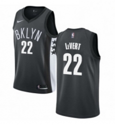 Youth Nike Brooklyn Nets 22 Caris LeVert Authentic Gray NBA Jersey Statement Edition