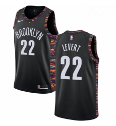 Youth Nike Brooklyn Nets 22 Caris LeVert Swingman Black NBA Jersey 2018 19 City Edition