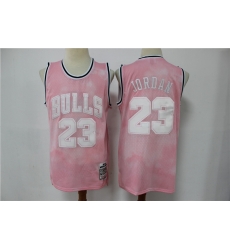 Men Chicago Bulls 23 Michael Jordan PInk 2003 Limited Jersey