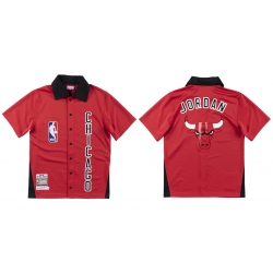 Men Mitchell & Ness NBA Chicago Bulls 1984-85 Red Shooting Shirt Michael Jordan
