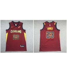 Cavaliers 23 Lebron James Red Nike Swingman Jersey