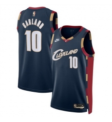 Men Cleveland Cavaliers 10 Darius Garland Navy 2025 Classic Edition Stitched Jersey