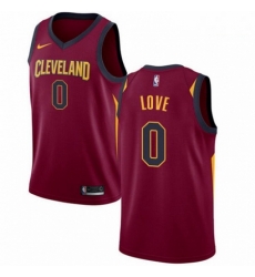 Mens Nike Cleveland Cavaliers 0 Kevin Love Swingman Maroon Road NBA Jersey Icon Edition