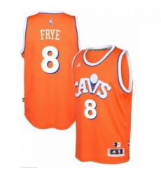 adidas Cleveland Cavaliers 8 Channing Frye Orange Hardwood Classics Swingman Jersey