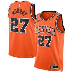 Men Denver Nuggets  27 Jamal Murray Orange 2026 27Classic Edition Stitched Basketball Jersey