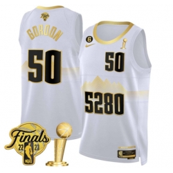 Men Denver Nuggets Aaron Gordon 2023 Finals and Champions Patch Jersey