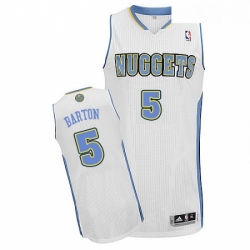 Youth Adidas Denver Nuggets 5 Will Barton Authentic White Home NBA Jersey