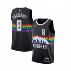 Youth Denver Nuggets #8 Jarred Vanderbilt Swingman Black Basketball Jersey - 2019 20 City Edition