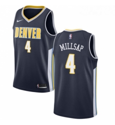 Youth Nike Denver Nuggets 4 Paul Millsap Swingman Navy Blue Road NBA Jersey Icon Edition 