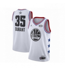 Mens Jordan Golden State Warriors 35 Kevin Durant Swingman White 2019 All Star Game Basketball Jersey