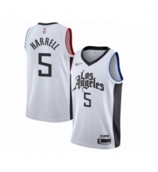 Clippers 5 Montrezl Harrell White Basketball Swingman City Edition 2019 20 Jersey