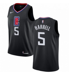 Mens Nike Los Angeles Clippers 5 Montrezl Harrell Swingman Black NBA Jersey Statement Edition 