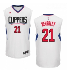 Youth Adidas Los Angeles Clippers 21 Patrick Beverley Swingman White Home NBA Jersey 