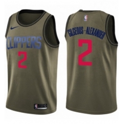 Youth Nike Los Angeles Clippers 2 Shai Gilgeous Alexander Swingman Green Salute to Service NBA Jersey 