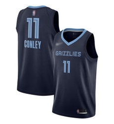 Grizzlies 11 Mike Conley Navy Blue Basketball Swingman Icon Edition Jersey