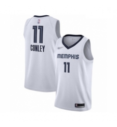 Grizzlies  11 Mike Conley White Basketball Swingman Association Edition Jersey