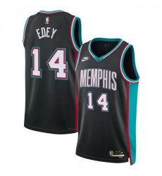 Men Memphis Grizzlies 14 Zach Edey Black 2025 Classic Edition Stitched Basketball Jersey Men Memphis Grizzlies 14 Zach Edey Black 2025 Classic Edition Stitched Basketball Jersey