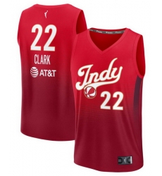 Men Indiana Fever  22 Caitlin Clark Red Rebel Edition Stitched Basketball Jersey