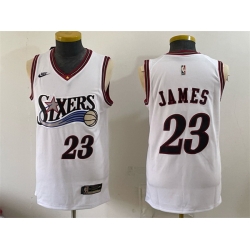 Men-s-Philadelphia-76ers--23-LeBron-James-White-2026-Classic-Edition-Stitched-Jersey-967-99946