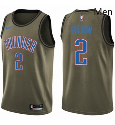 Mens Nike Oklahoma City Thunder 2 Raymond Felton Swingman Green Salute to Service NBA Jersey 