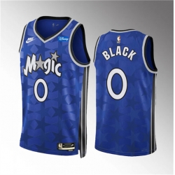 Men Orlando Magic 0 Anthony Black Blue 2023 24 Classic Edition Stitched Basketball Jersey