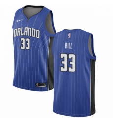 Mens Nike Orlando Magic 33 Grant Hill Swingman Royal Blue Road NBA Jersey Icon Edition