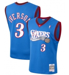 Men's Mitchell & Ness Allen Iverson Royal Philadelphia 76ers Hardwood Classics 2000-01 Swingman Jersey