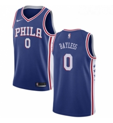 Youth Nike Philadelphia 76ers 0 Jerryd Bayless Swingman Blue Road NBA Jersey Icon Edition