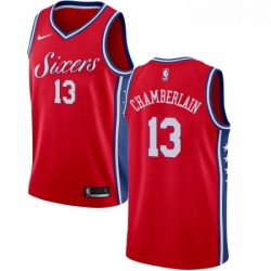 Youth Nike Philadelphia 76ers 13 Wilt Chamberlain Swingman Red Alternate NBA Jersey Statement Edition