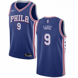 Youth Nike Philadelphia 76ers 9 Dario Saric Swingman Blue Road NBA Jersey Icon Edition 