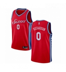 Youth Philadelphia 76ers 0 Josh Richardson Swingman Red Basketball Jersey Statement Edition 