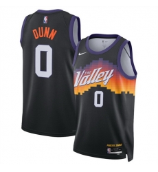 Men Phoenix Suns 0 Ryan Dunn Black 2025 26 City Edition Stitched Basketball Jersey