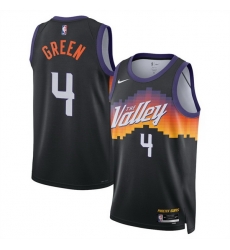 Men Phoenix Suns 4 Jalen Green Black 2025 26 City Edition Stitched Basketball Jersey Men Phoenix Suns 4 Jalen Green Black 2025 26 City Edition Stitched Basketball Jersey