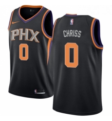 Youth Nike Phoenix Suns 0 Marquese Chriss Authentic Black Alternate NBA Jersey Statement Edition