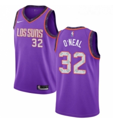 Youth Nike Phoenix Suns 32 Shaquille ONeal Swingman Purple NBA Jersey 2018 19 City Editi