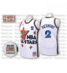 Mens Adidas Sacramento Kings 2 Mitch Richmond Swingman White 1995 All Star Throwback NBA Jersey