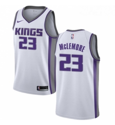 Mens Nike Sacramento Kings 23 Ben McLemore Swingman White NBA Jersey Association Edition 