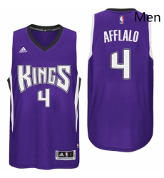 Sacramento Kings 4 Arron Afflalo Road Purple New Swingman Jersey 