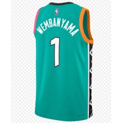 Men's NBA San Antonio Spurs #1 Victor Wembanyama City Edition Jersey