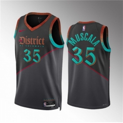 Men Washington Wizards 35 Mike Muscala Black 2023 24 City Edition Stitched Basketball Jersey